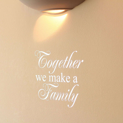 Mirror Silver Together we make a Family