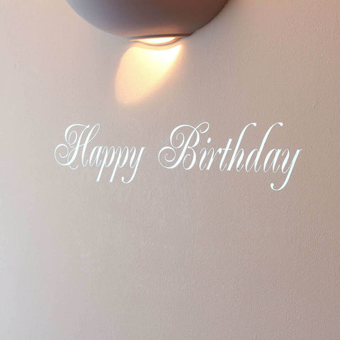 Mirror Silver Happy Birthday
