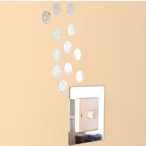 12 Mirror Silver Bubbles