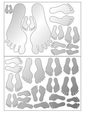 Mirror Feet Wall Stickers