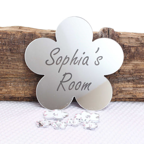 Personalised Mirror  Flower