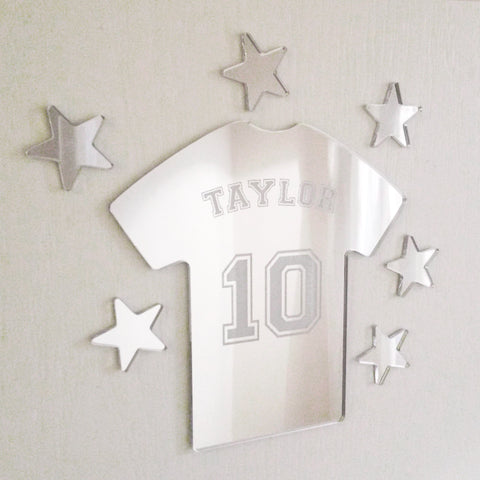 Personalised Mirror Football T-shirt Set