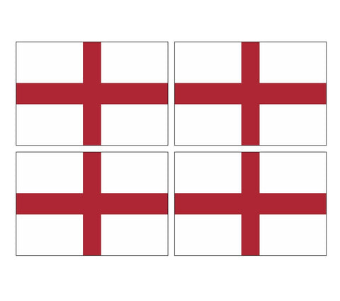 4 English England Flags
