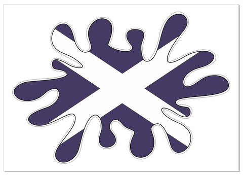 Scotland Flag Splat Splash