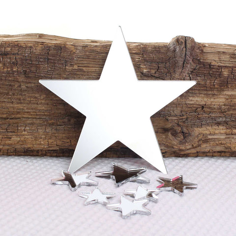Mirror Acrylic Star Wall Art Set