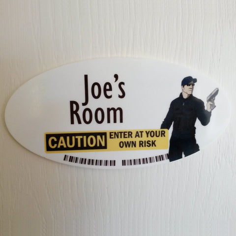 Personalised Black Ops MaleP Plaque