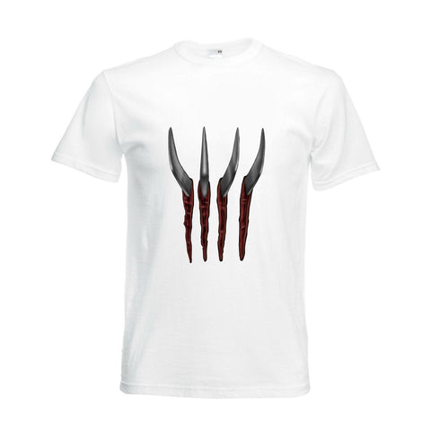 White Mens Slash Slasher Zombie TShirt