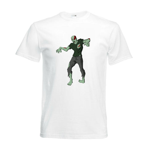 White Mens Zombie Weave Skeleton TShirt