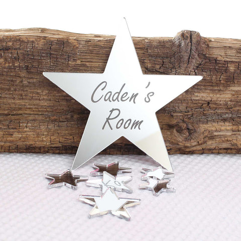 Personalised Mirror  Star Set