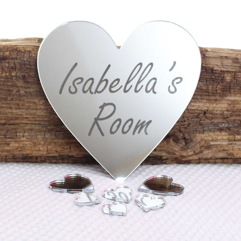 Personalised Mirror  Heart