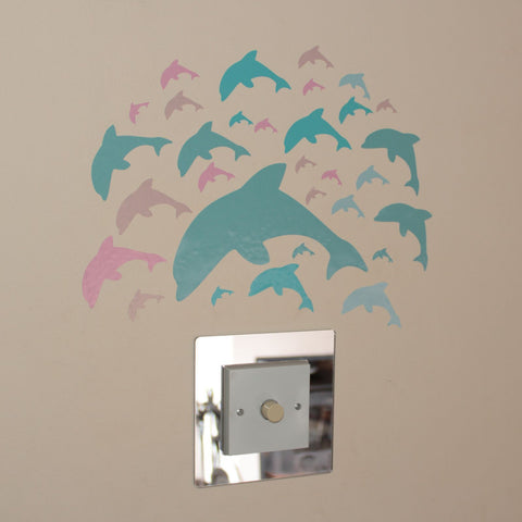 31 Dolphins Pink Green Tan