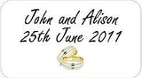 Personalised Transparent Wedding Invitation Seals