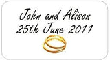 Personalised Transparent Wedding Invitation Seals