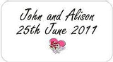Personalised Transparent Wedding Invitation Seals