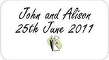 Personalised Transparent Wedding Invitation Seals