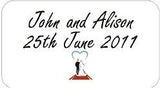 Personalised Transparent Wedding Invitation Seals
