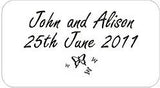 Personalised Transparent Wedding Invitation Seals