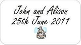 Personalised Transparent Wedding Invitation Seals