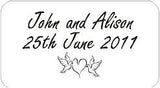Personalised Transparent Wedding Invitation Seals