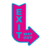 Way Out Exit Acrylic sign/plaque