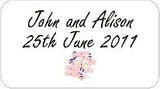 Personalised Transparent Wedding Invitation Seals
