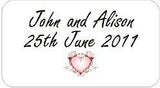 Personalised Transparent Wedding Invitation Seals