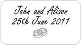 Personalised Transparent Wedding Invitation Seals