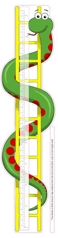 Snakes and Ladders Ruler Height Chart Wall Sticker