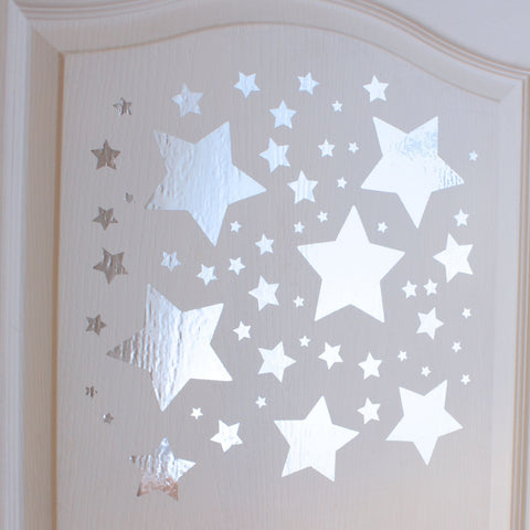 Mirror Slanted Star Wall Stickers