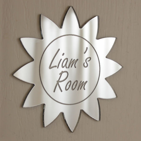 Sunshine sunflower Mirror Personalised Plaque