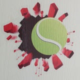 Football, Tennis or Super Hero Smashing through Brick Wall Door or Wall Art Sticker
