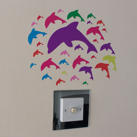 31 Multi Colour Dolphin Stickers