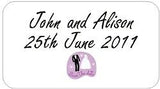Personalised Transparent Wedding Invitation Seals