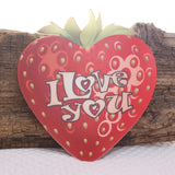 I Love You Strawberry Acrylic wall plaque decoration
