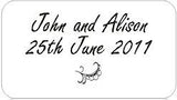 Personalised Transparent Wedding Invitation Seals